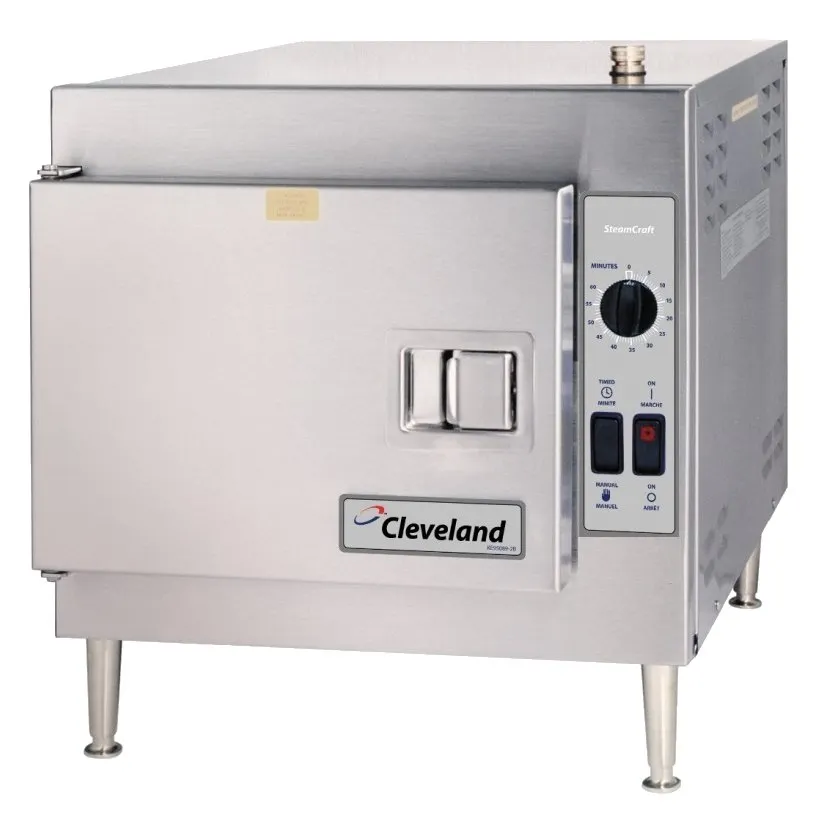 Cleveland 21CET8 SteamCraft Ultra 3 Pan Countertop Electric Convection Steamer w/ Steam Generator