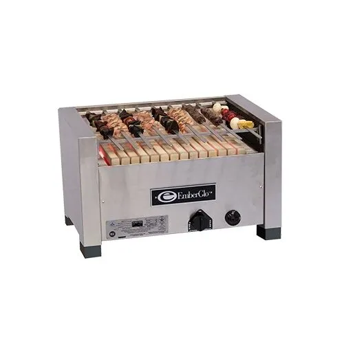 EmberGlo 25C-KABOB-LP-5110400 26" Countertop LP Gas Kabob Radiant Charbroiler w/ (4) Burners, 39.600 BTU