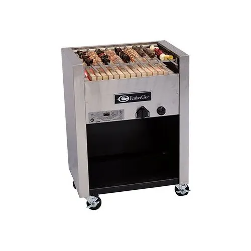 EmberGlo 25F-KABOB-NAT-5010401 26" Floor Model NAT Gas Kabob Radiant Charbroiler, 39.600 BTU