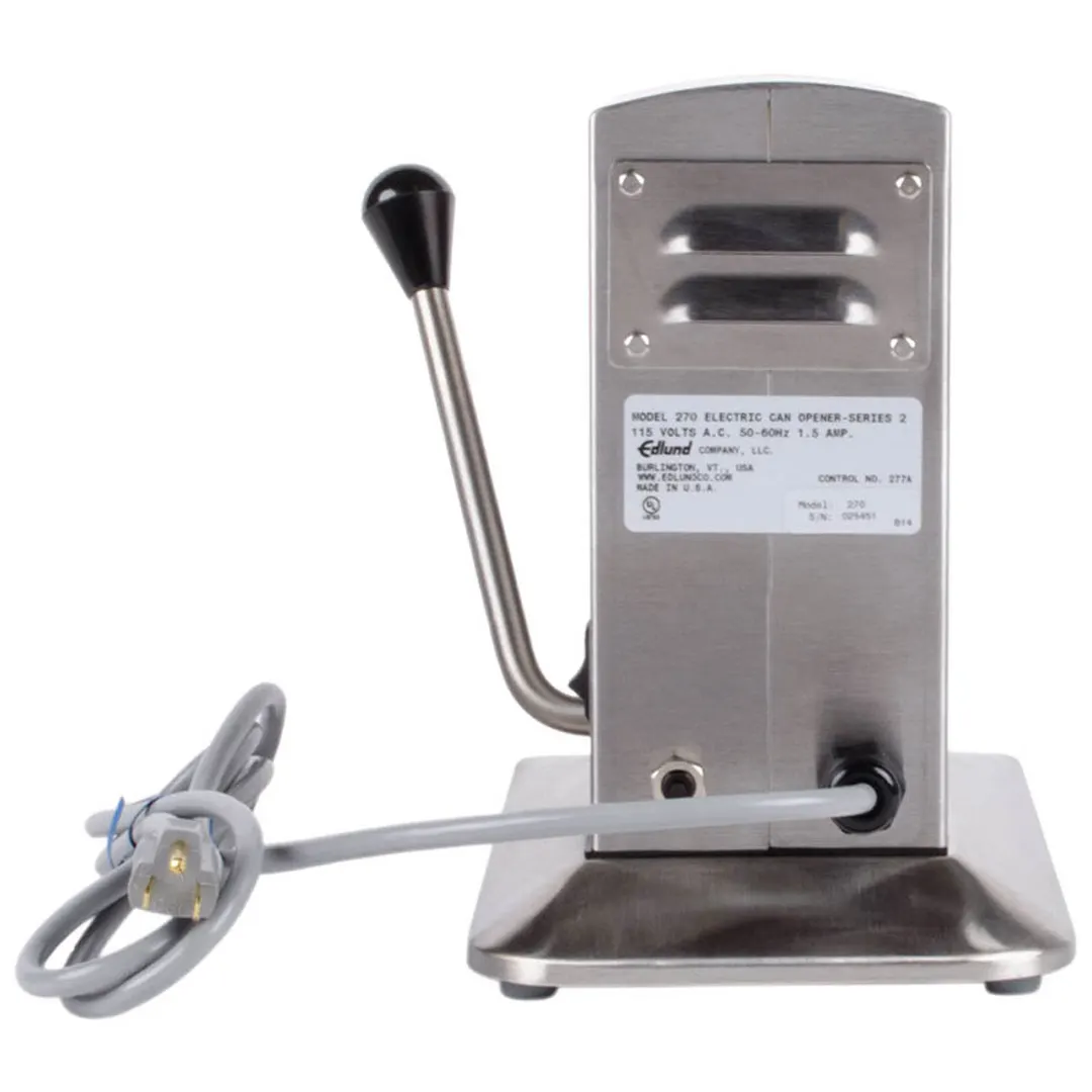 Edlund 270/230V Can Opener, Electric, For Heavy Volume, 2-Speed Motor