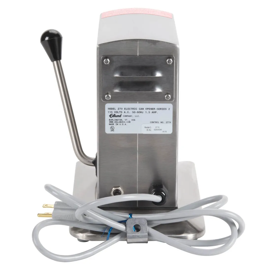 Edlund 270B/230V Can Opener, Electric, For Heavy Volume, 2-Speed Motor