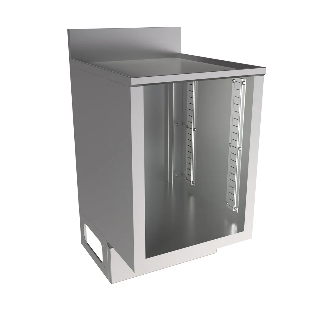 BK Resources UBC-B-21-W18 Well Series Underbar Cabinet, Flat Top, 18"X21", Base