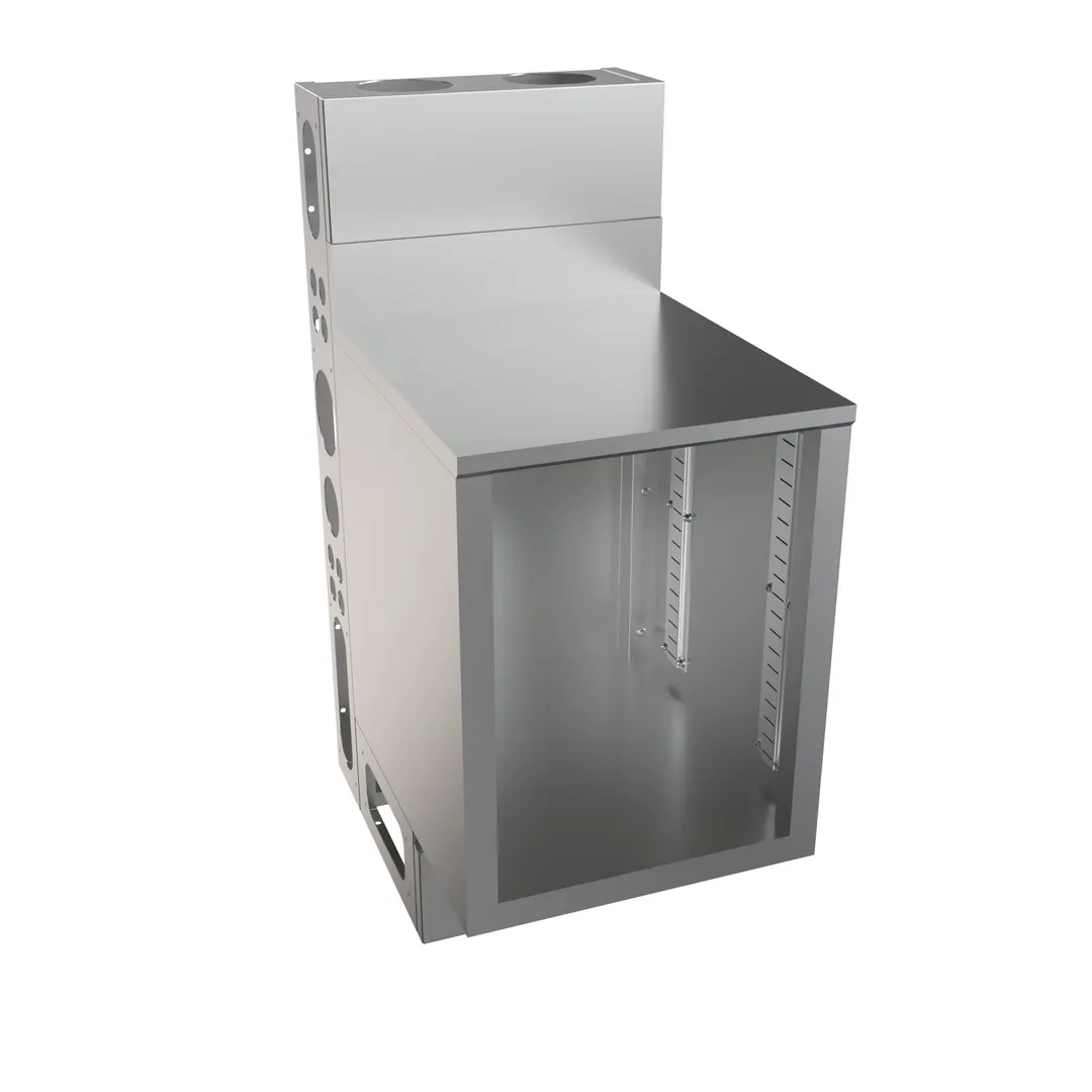 BK Resources UBC-DW-21-F18 Top Shelf Underbar Cabinet, Flat Top, Die Wall