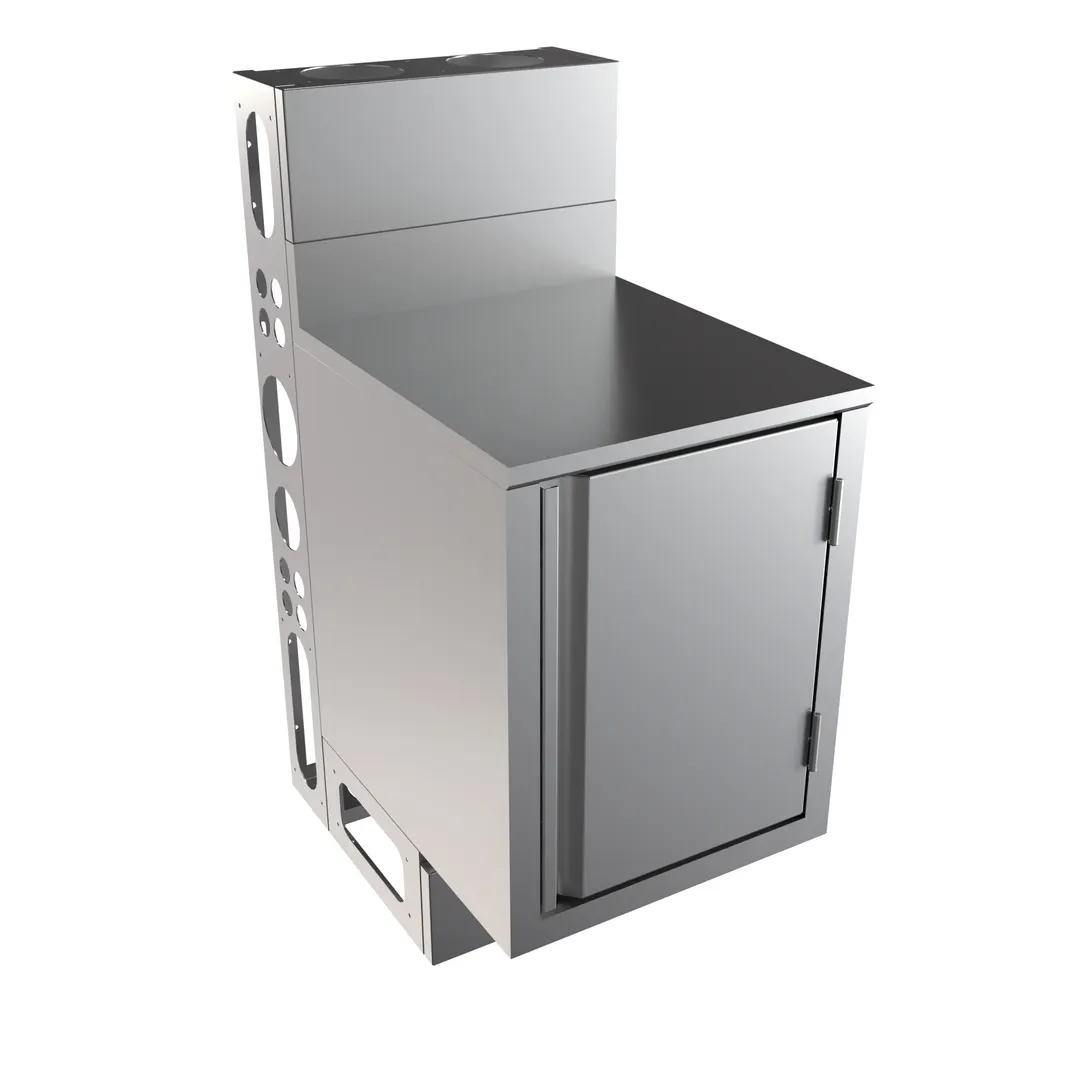 BK Resources UBC-DW-21-F18H Underbar Cabinet, Flat Top, 18"X21"