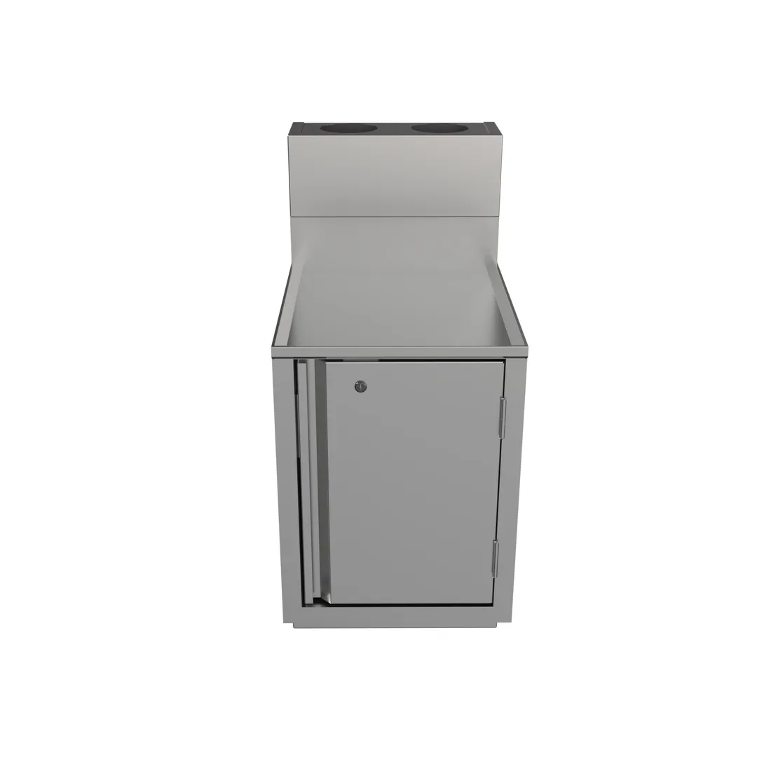 BK Resources UBC-DW-21-F18HL Top Shelf Underbar Cabinet, Flat Top, Die Wall
