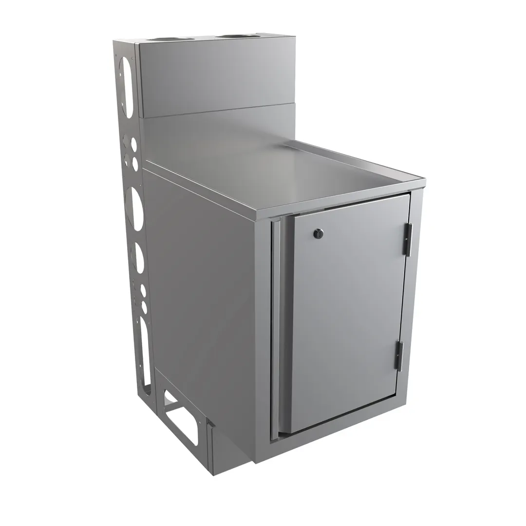 BK Resources UBC-DW-21-F18HL Top Shelf Underbar Cabinet, Flat Top, Die Wall