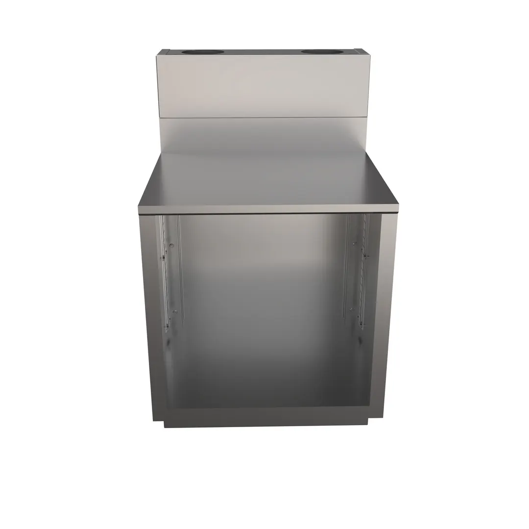 BK Resources UBC-DW-21-F24 Top Shelf Underbar Cabinet, Flat Top, 24"X21"