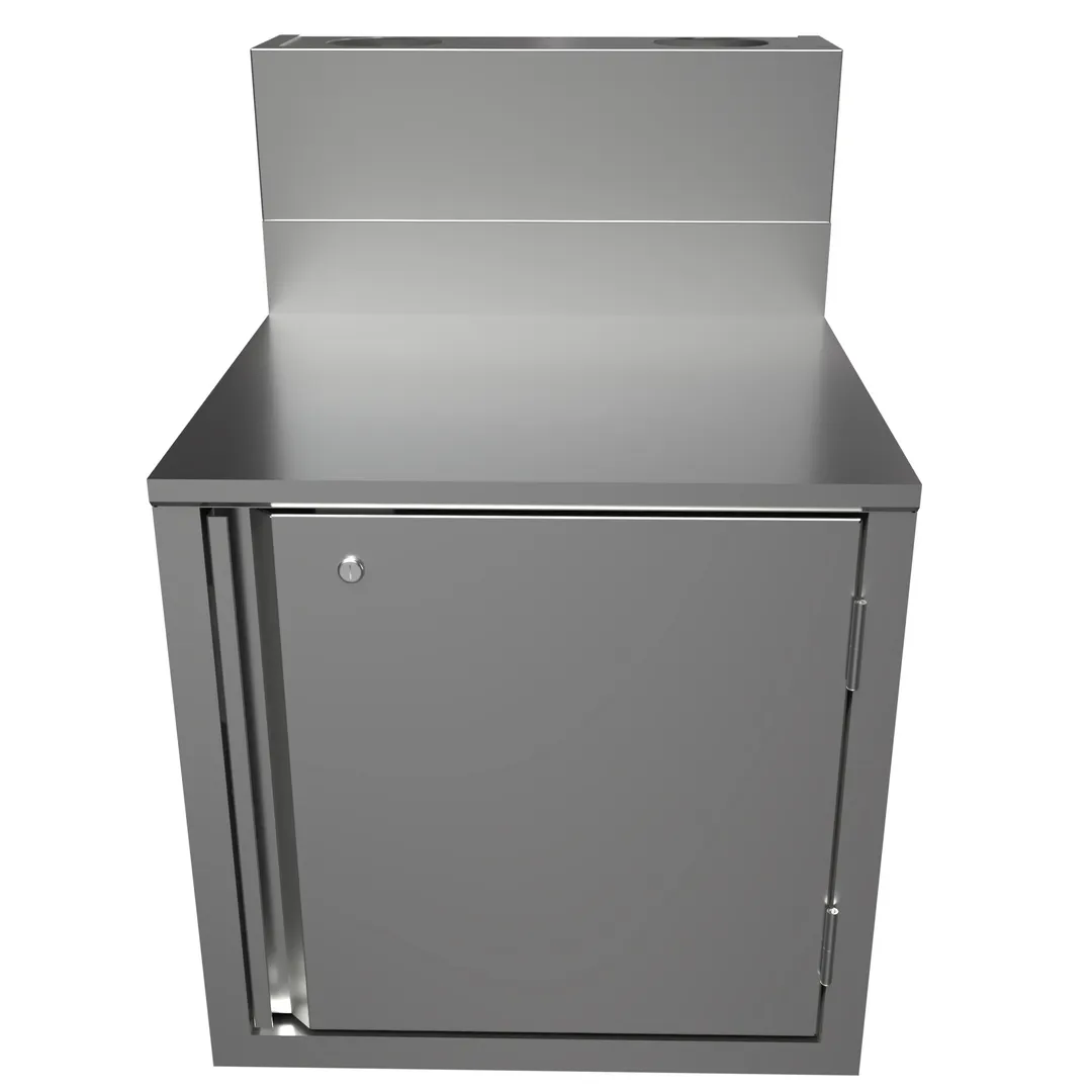 BK Resources UBC-DW-21-F24HL Top Shelf Underbar Cabinet, Flat Top, 24"X21"