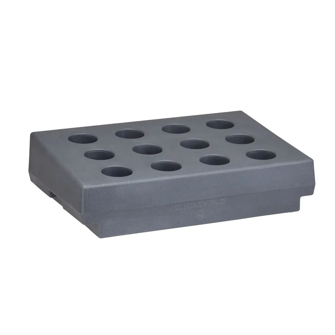 Cambro CR12191 Cutlery Rack, 12 Compartments, Granite Gray Polyethylene, 33"L x 22-3/4"W x 9"H, NSF