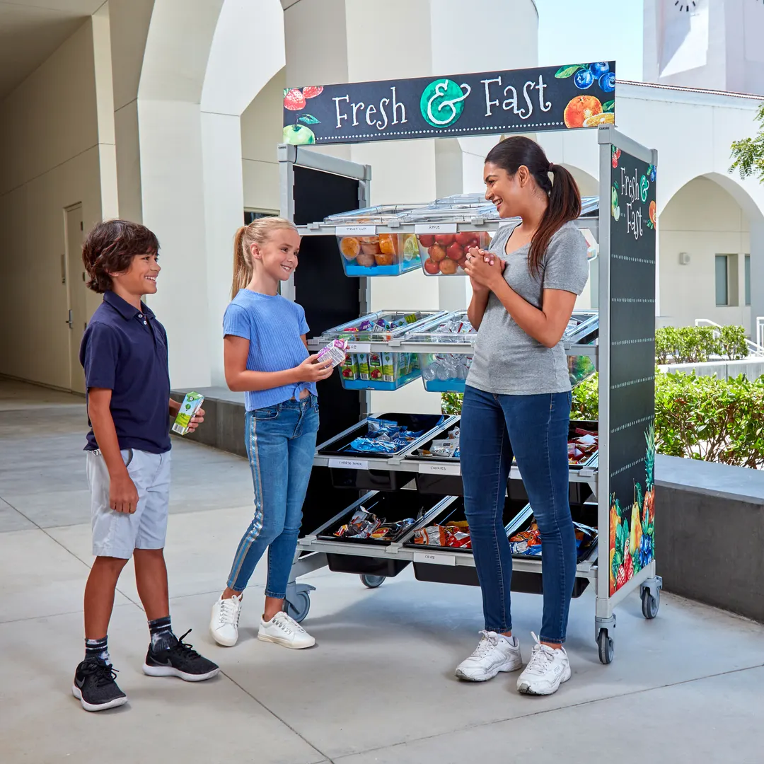 Cambro CSFLEXMERCH000 Camshelving Flex Sign - 2 Side Panels + 1 Top Panel, Fits 24" Deep Units