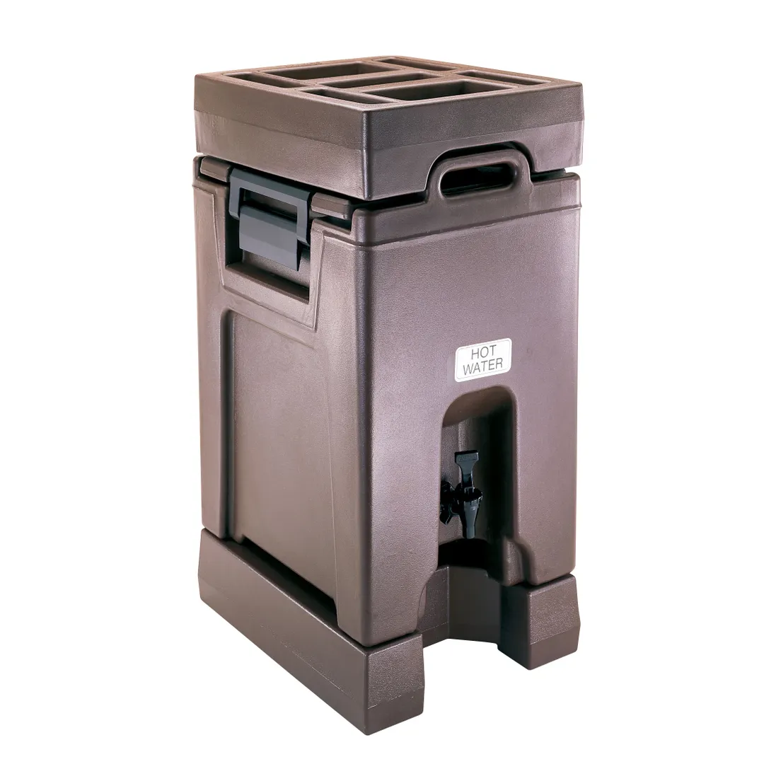 Cambro LCDCH10131 Condiment Holder - 3-Section Plastic 16"W x 20"D x 4-13/16"H, Dark Brown, NSF