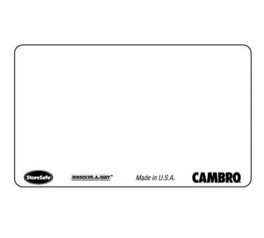 Cambro SLL30 StoreSafe Food Rotation Label, 1" x 2.5", Laser Sheet, White, Biodegradable, Microwave Safe