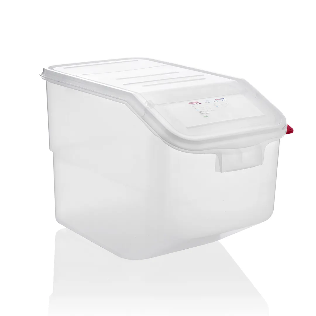 Carlisle 00918 Araven 13‑Gallon Bin, 22‑1/4" x 13‑3/8" x 16" Slip-On Lid, Window, FIFO, Stackable