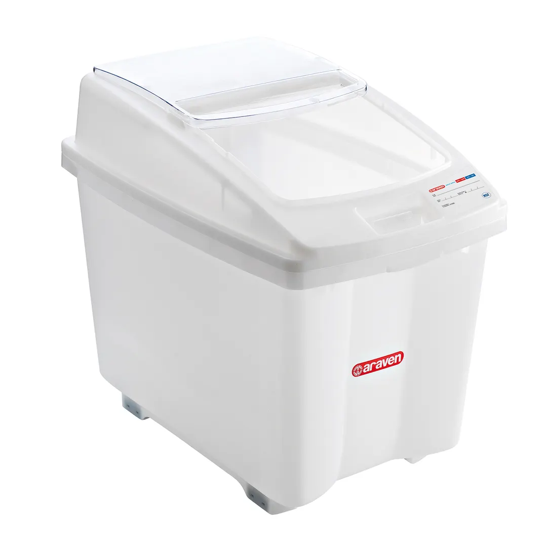 Carlisle 00920 Araven Ingredient Bin 26-Gallon 27-3/4"x18-1/3"x23" Lockable Lid Window NSF-Listed