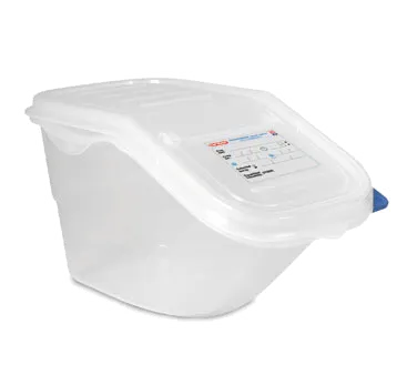 Carlisle 09146 Araven 1‑Gallon GN 1/3 Bin, 15‑1/2" x 7‑7/8" x 8" PP, Color‑Coded Lid, Handles
