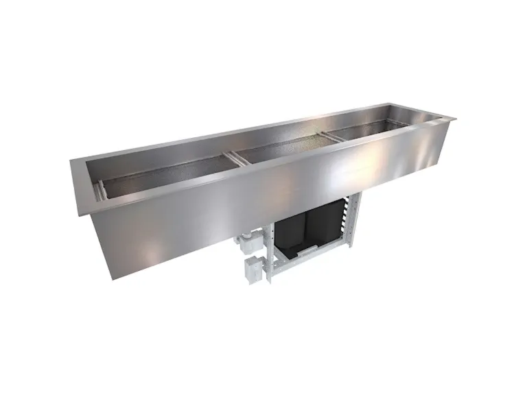 Duke CP3-SL-DC-D 71" Drop-In Refrigerated Cold Food Pan - 3 Pan Capacity, NSF 7, Touch Control