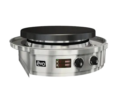 Evo America 10-0062-EL Affinity 25E Electric Round Drop-In Griddle
