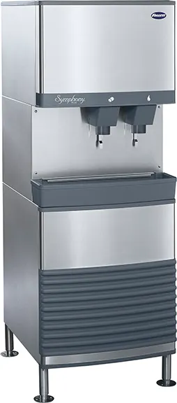 Follett 110FB414W-L Symphony Plus™ Ice & Water 26" 425 lb/24h Nugget Ice 90 lb Storage Agion 115V