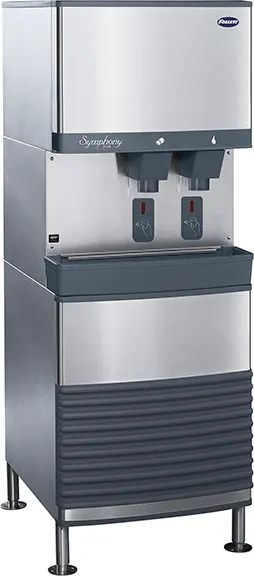 Follett 110FB414W-S Ice & Water Dispenser 26" Steel 90 lb Nugget 425 lb/24h SensorSAFE™ Agion® 115V