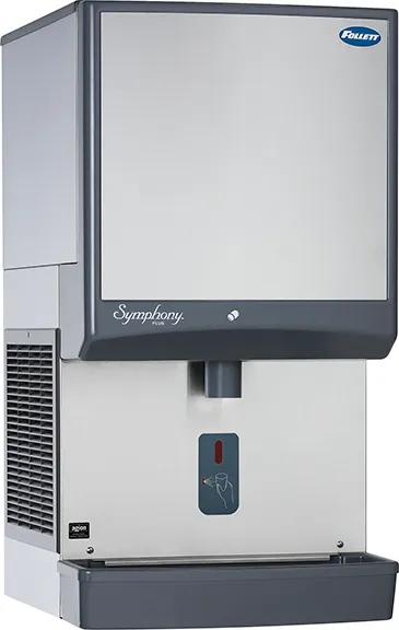 Follett 25HI414A-SI-DP 21" Nugget Ice Dispenser, Wall, 425 lb/24h, 25 lb Storage, SensorSAFE 115V