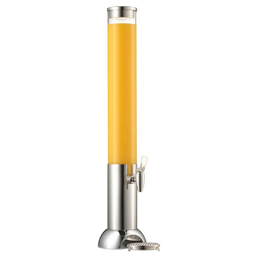 GET 3158071 Frilich Connect Juice Dispenser, 4.2 Qt Acrylic, 6.7" Dia x 32.5" H, Base - Set