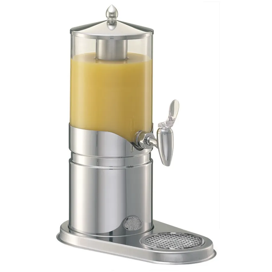 GET 3170010 Elegance Juice Dispenser, 2.6 Qt SAN Plastic, Base, 13‑1/5"×8‑1/10"×17‑1/10" – Set