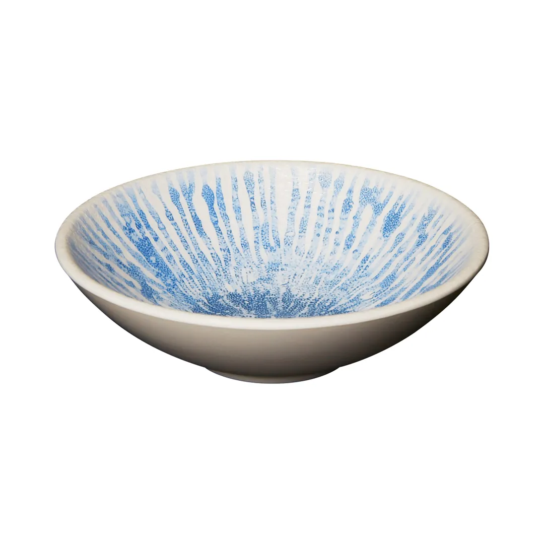 GET B235069-CLB 20 Oz. Light Blue Melamine Bowl, 6-7/8" Dia., Round, Dishwasher Safe