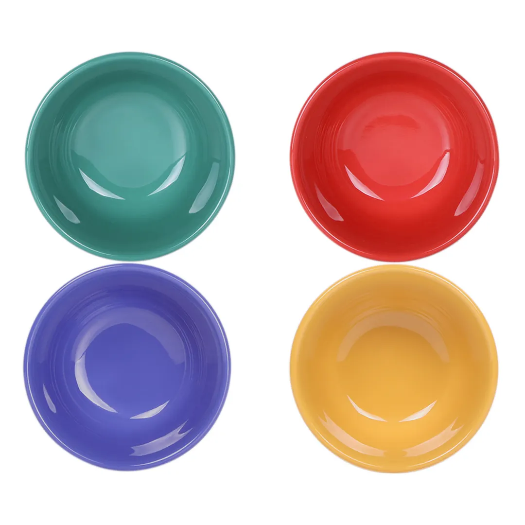 GET B4218-MIX Bouillon Cup, 7 Oz., 4" Dia. X 2-1/8"H, Melamine, Assorted Colors - 4/CASE