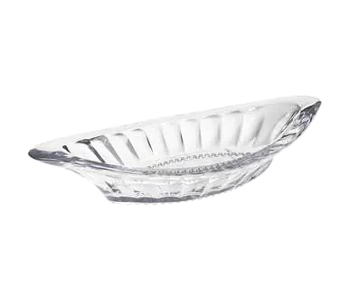 GET ICM-27-CL Banana Split Dish, 8 Oz, 9-1/2" x 4-1/2" x 1-1/2"H, Clear, BPA-Free, SAN, 1 Dozen