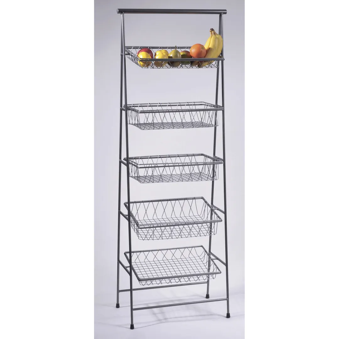 GET IR-903 Urban Renewal POP Pastry Basket, 18" x 12" x 2", Gray Iron Wire