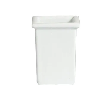 GET IS022ST Bugambilia Salad Bar Bowl, 1-2 Qt, 4.88" x 4.88" x 6.18" Square, Aluminum/Steel, Grays