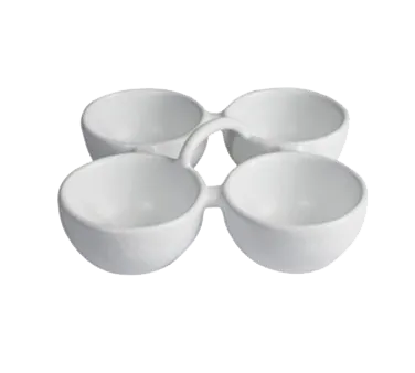 GET MJ601LM - Bugambilia 4-Division Bowl, 10 oz, 9-1/2" Dia x 2-1/2" Deep, Lime Resin Aluminum