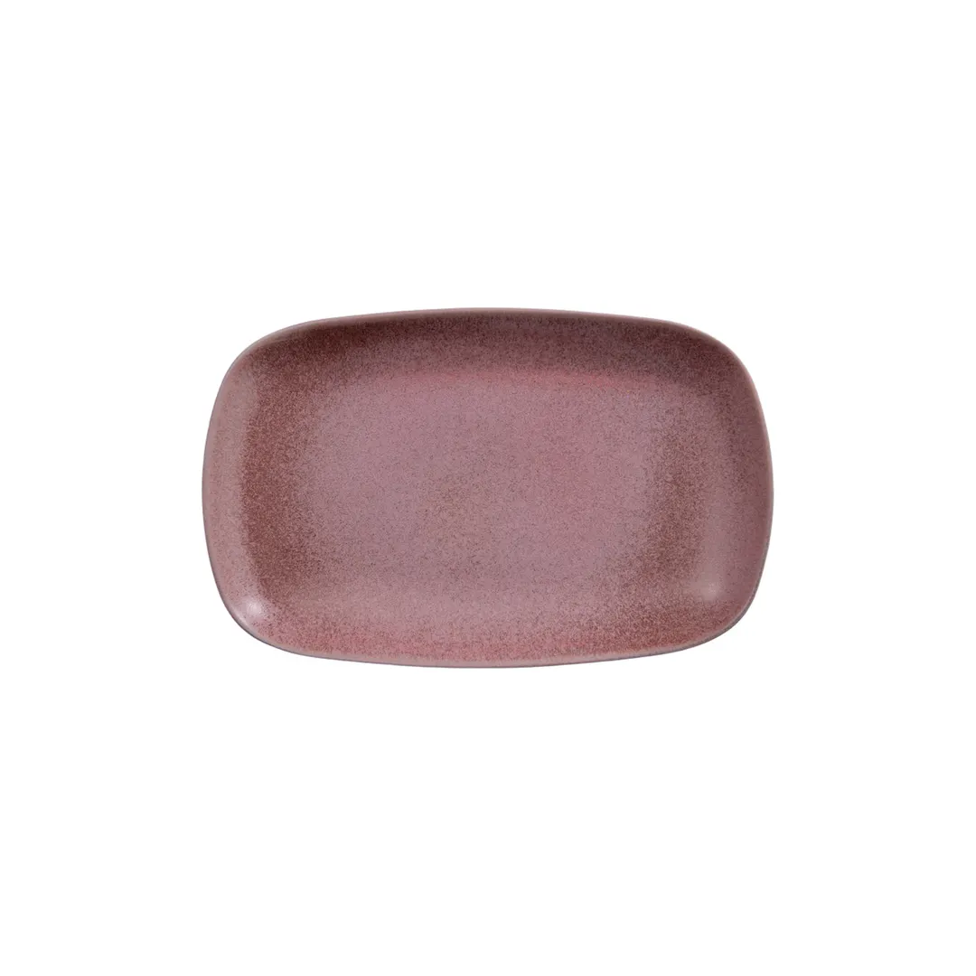 GET PA1822917612 Porcelain Rectangular Platter, 8" x 13" x 1.25" Coupe Rim, Corona Nova - 1 Dozen