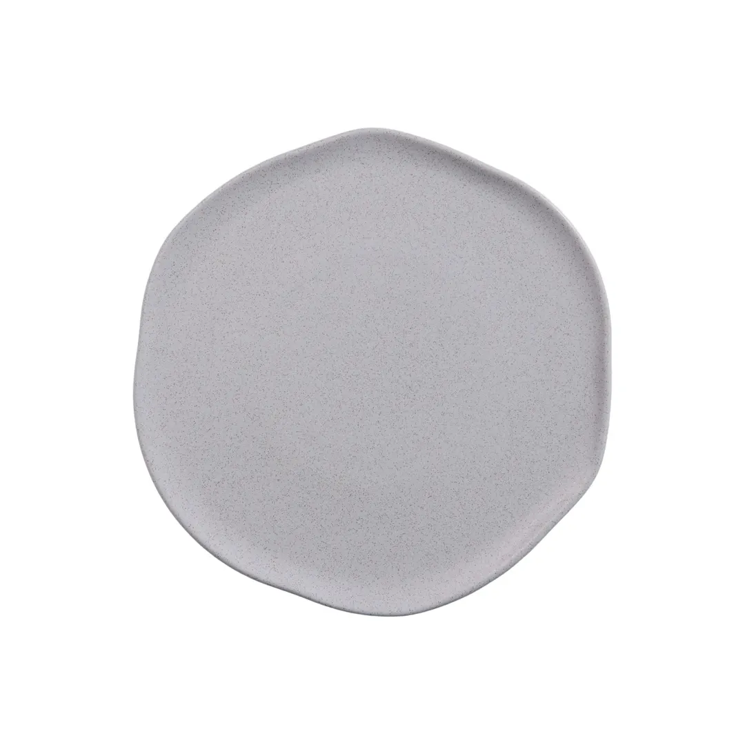 GET PA1944892912 Hexagonal Porcelain Dinner Plate, 11.6" Dia. x .600" H, Corona Pattern - 1 Dozen