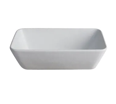 GET SBWRB1J Bugambilia Bowl – 8" L x 10" W, 4" Deep Rectangular Aluminum with Resin Jade