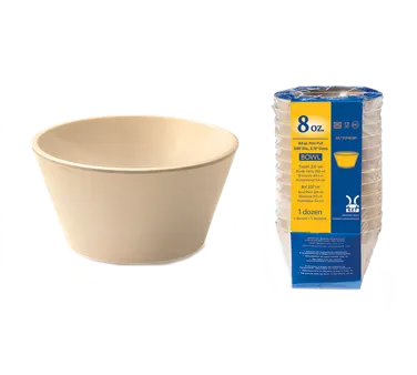GET SP-BC-007-T Supermel Bouillon Cup, 8 Oz, Melamine, 4" Dia. X 2-1/4"H, Dishwasher Safe - 1 Dozen
