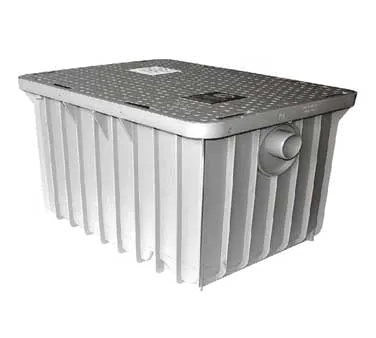 GSW USA 3935A03 Endura® Medium Grease Interceptor, 3" Inlet/Outlet - 139 lbs Grease Cap. / 35 GPM