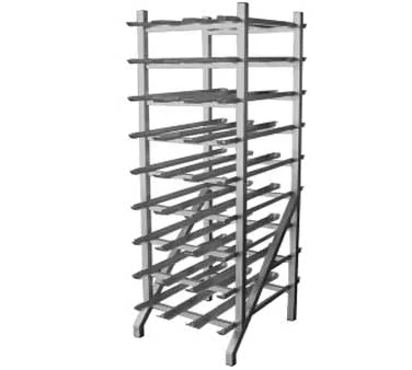 GSW USA AAR-CRAW Aluminum Can Rack - Holds (18) #10 or (24) #5 Per Level