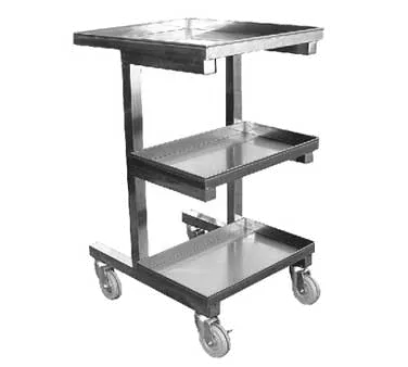 GSW USA C-SCE Stainless Steel Sauce Pan Cart For Chinese Wok Range