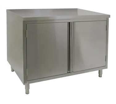 GSW USA CTD-3072H 72" Cabinet Base Hinged Doors Work Table with Adjustable Mid-Shelf