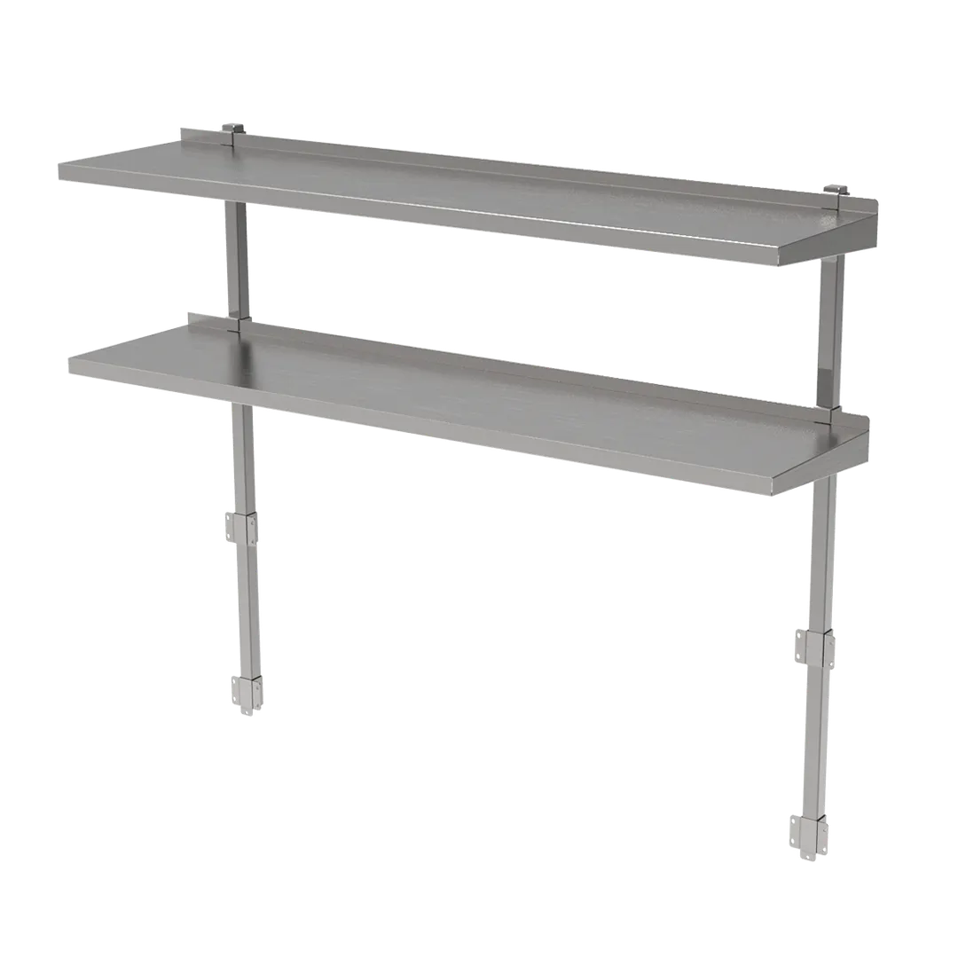 GSW USA DS-B1448 Double Overshelf, Adjustable, 48"L X 15-1/4"W X 48"H O.A.