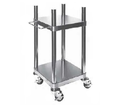 GSW USA ES-RC15 Mobile Rice Warmer Cart with Undershelf - 15" X 15" X 30"H