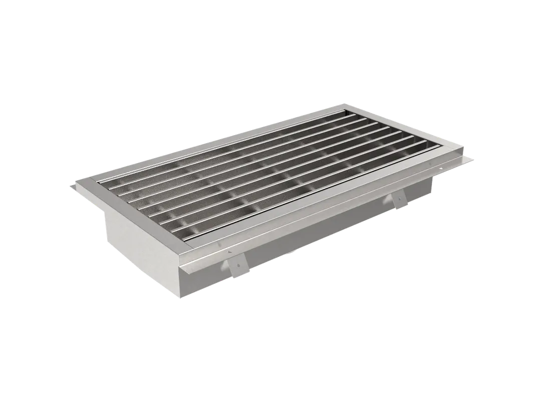 GSW USA FSD-1224 Floor Trough Drain, 14"W X 26"D X 4-1/24"H, Full