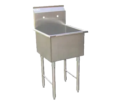 GSW USA SE15151P One Compartment Sink, 18-1/8"W X 18-1/2"D X 45"H