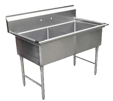 GSW USA SH24242N Sink, Two Compartment, 54-1/4"W X 30"D X 45"H