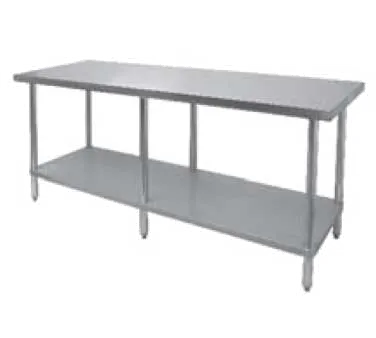 GSW USA WT-E2484 Stainless Steel Top " 73" - 84" Work Table