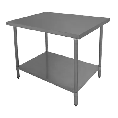 GSW USA WT-EP2418 18" Open Base Economy Work Table with Undershelf / without Backsplash