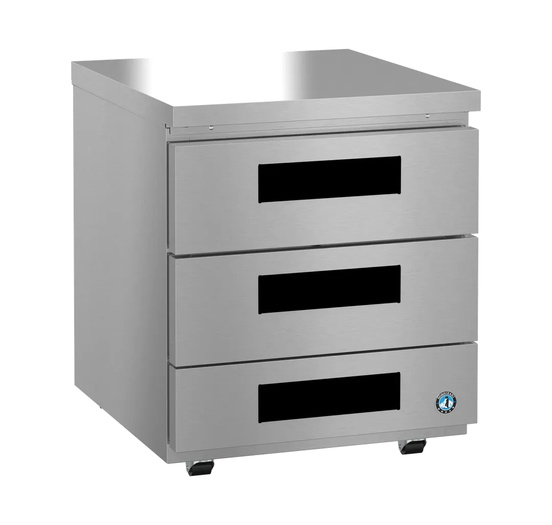 Hoshizaki UR27B-LPD3 27" 3-Drawer Undercounter Refrigerator, Stainless Steel, 6.21 cu. ft.