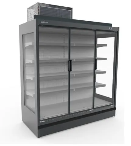 Infrico USA IAG-ML18DGU22M1 - 77" Full‑Height Glass‑Door Merchandiser, 6‑Row 5‑Shelf, 1 HP R290
