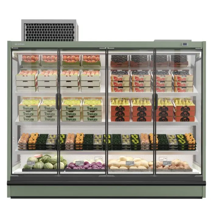 Infrico USA IAG-ML25DGUM1 102" Merchandiser Refrigerator with Glass Door